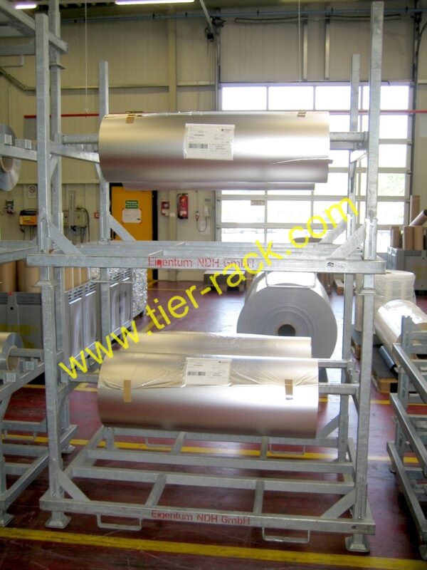 Suspended Roll Racks for Secure Storage | Tier-Rack® Space-Saving Solutions