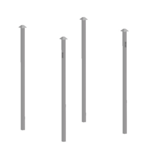 set of 4 4000 lbs posts