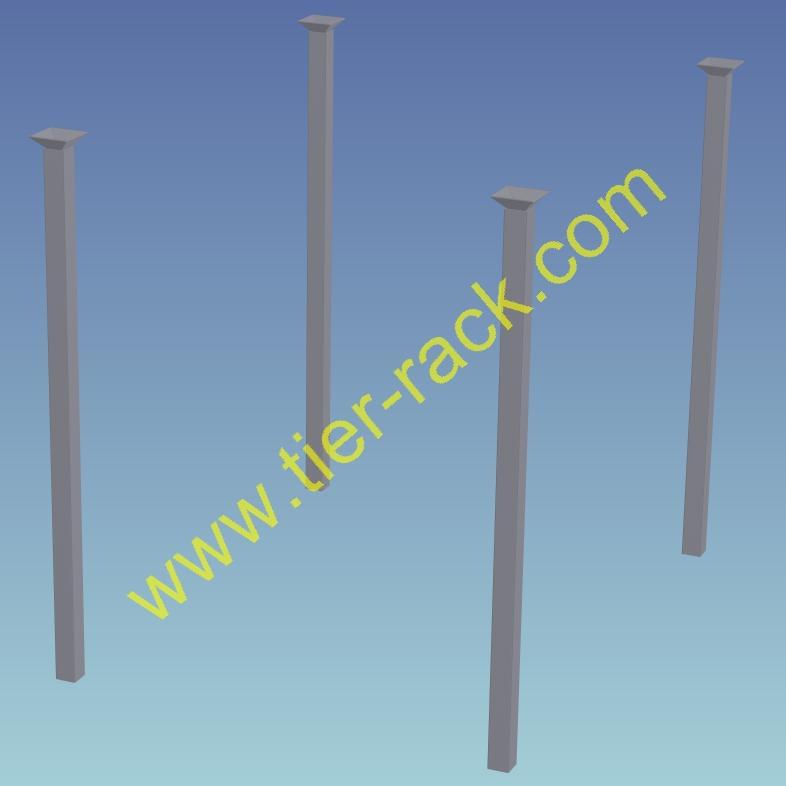 Warehouse Stack Rack Posts 2,000 lbs Capacity - Image 3