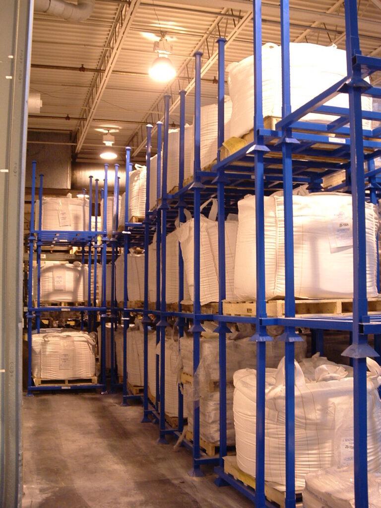Packing Sack Storage Rack Bulk Bag Racks | Super Sack & FIBC Storage - Tier-Rack