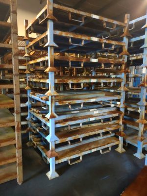 Tier-Rack Custom Warehouse Racks, Stack Racks, Wire Mesh Bins, Pad Racks, Pallet Racks, Portable Racks, Moveable Racks